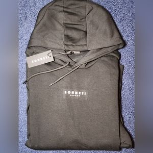 NWT Brand New Sonetti London Black Hoodie Mens SZ XXL Sweatshirt
